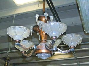 Lampadario Decò primi anni del "900 francese